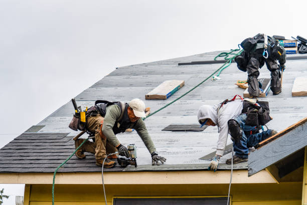 Professional Metal Roofing technician working in Auburndale, MA